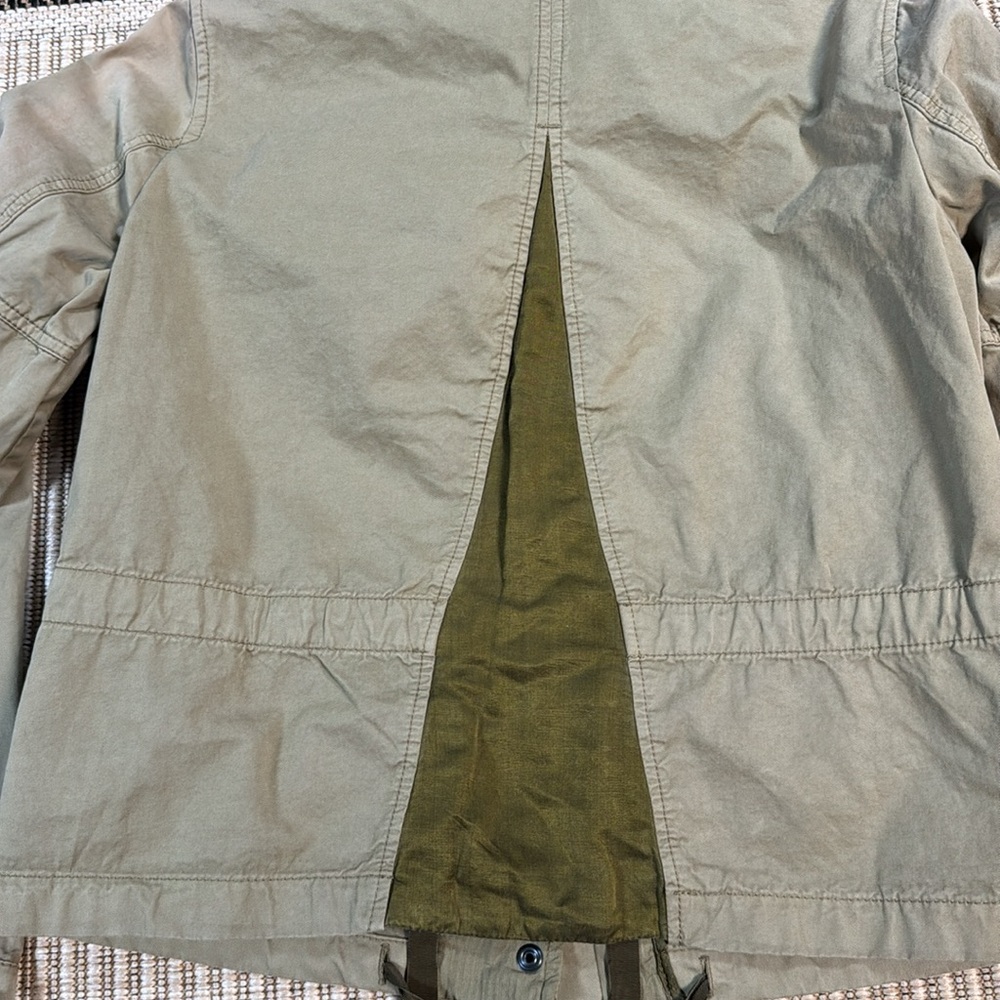 NEW Diesel Jacket in Military Green Size Small 70% Cotton 30% Silk - Picture 15 of 17